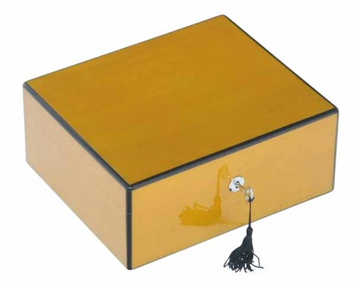 [Q44502] Humidor Lubinski Geel Hoogglans - 50 Sigaren