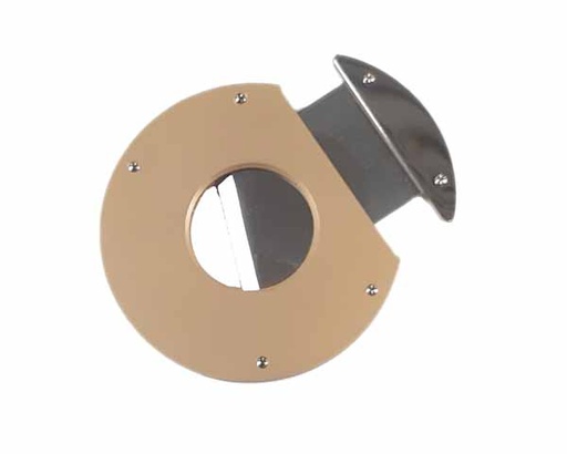 [SKD160002] Cigar Cutter 160/02 Round Gold Satin Guillotine