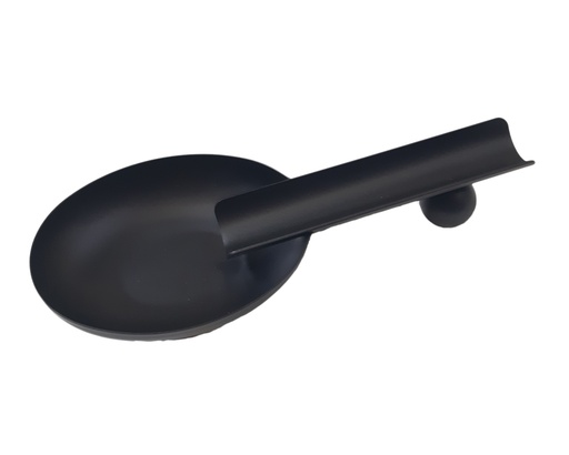 [YH005B] Ashtray Cigar Metal Spoon Black