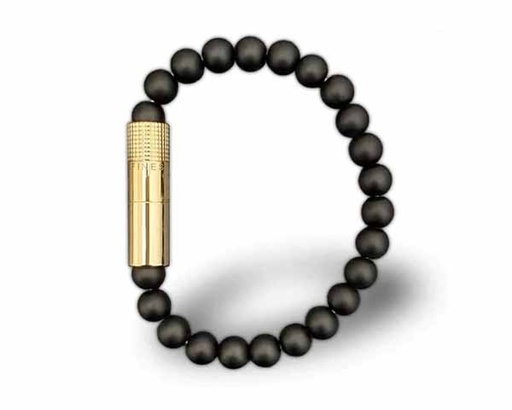 [BP1228L] LFL Bracelet Solo Gold Onyx Matte L