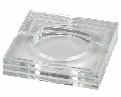 [523561] Asbak Sigaar Glas Squared 4 Leggers