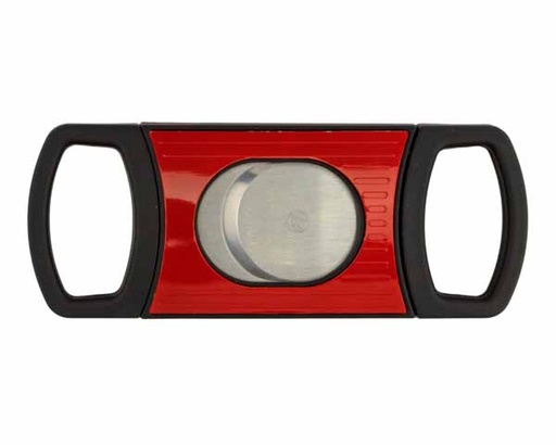 [593604] Cigar Cutter Passatore Double Cut Black/Red