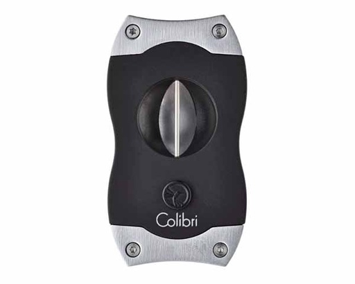 [CU300T4] Sigarenknipper Colibri V-Cut Zwart Brushed Chrome