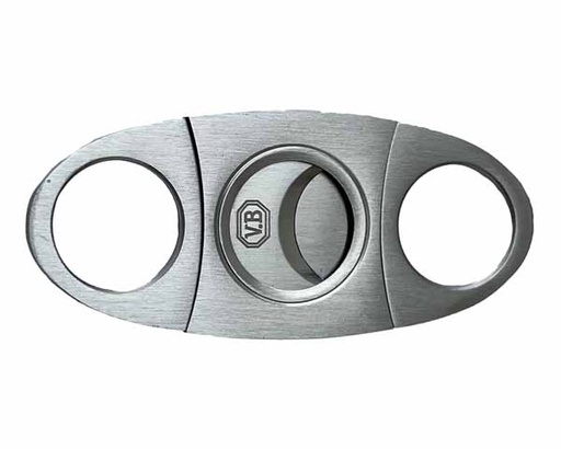 [CM012] Cigar Cutter VB Oval Metal Silver 