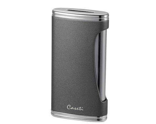 [CA5674] Briquet Caseti Wide Flat Flame Chrome Gris Matte