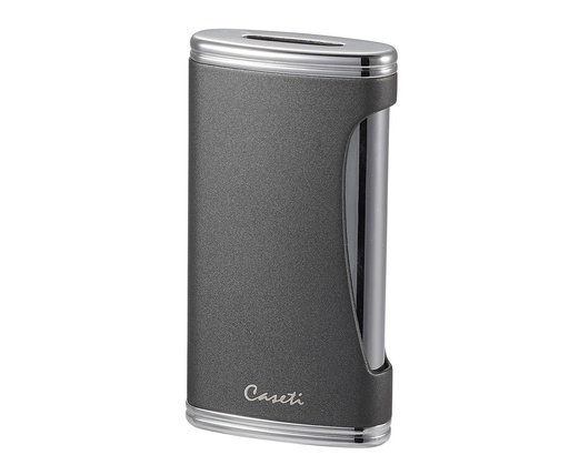 [CA5674] Lighter Caseti Wide Flat Flame Chrome Grey Matt