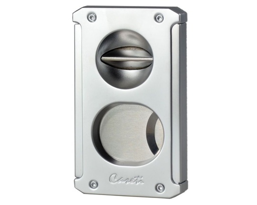 [CA1753] Cigar Cutter Caseti Multi Chrome Silver Matt