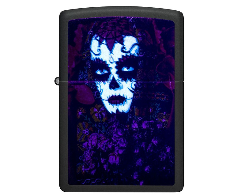 [60006561] Briquet Zippo Sugar Skull Woman Design