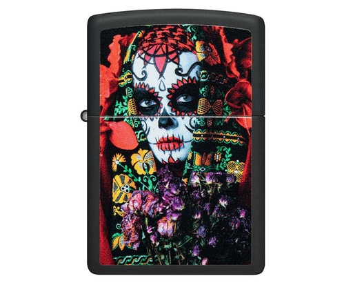 [60006561] Lighter Zippo Sugar Skull Woman Design