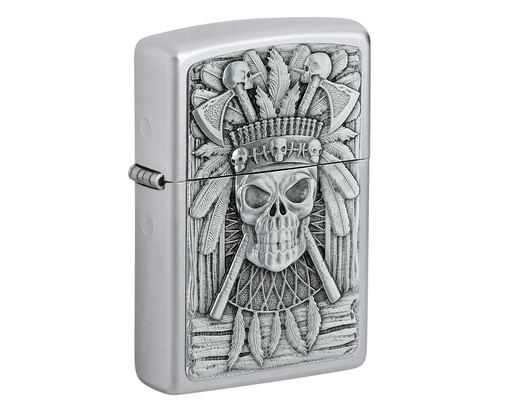 [2007659] Lighter Zippo Indian Skull