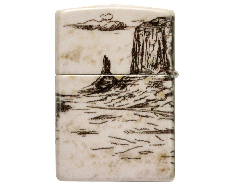 [60006580] Aansteker Zippo Wild West Scene Design