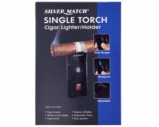 [40674262] Briquet Silver Match Blueflame Cigar Holder