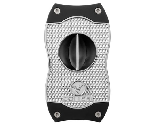 [CU300T32] Sigarenknipper Colibri V-Cut Diamond Chrome Zwart