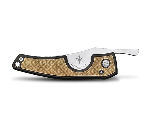 [CC0203012] LFL Cigar Cutter Le Petit Brass Leaves