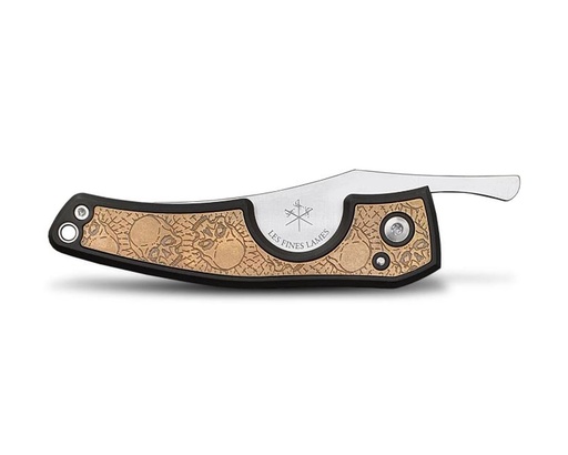 [CC0203014] LFL Cigar Cutter Le Petit Brass Skulls