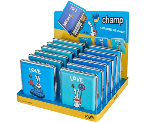 [40519048] Cigarette Case Champ Nic Peace/Love 20pcs