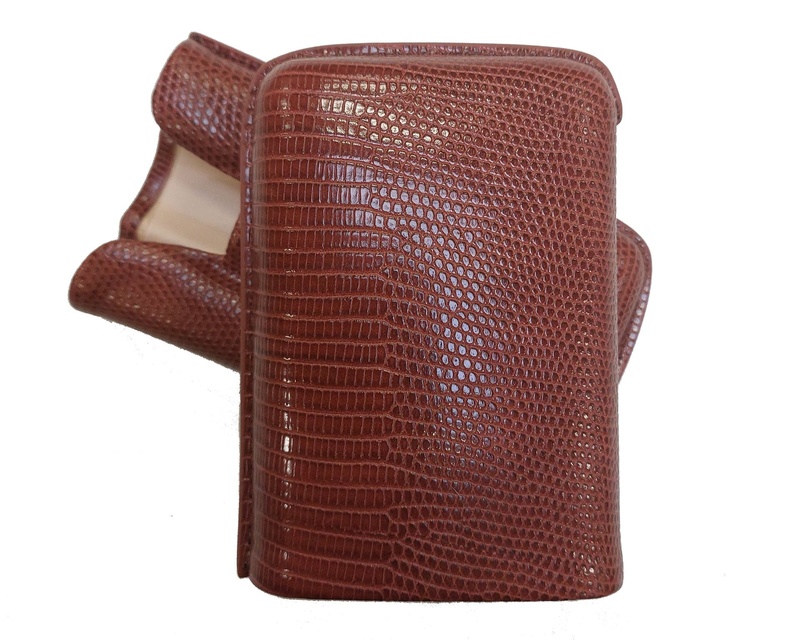 [SK4070] Cigar Pouch Brown Lizard 3C R52 152mm