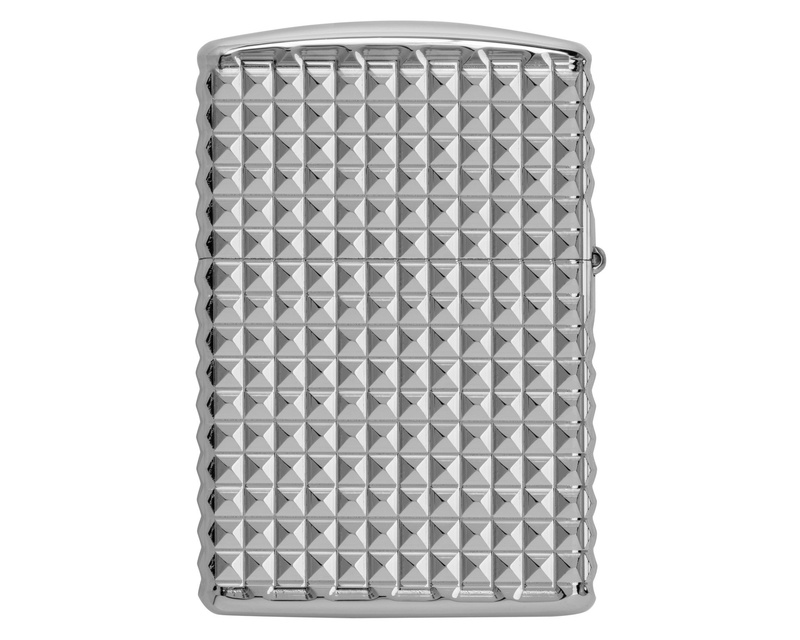 [60006898] Briquet Zippo Geometric Diamond Design