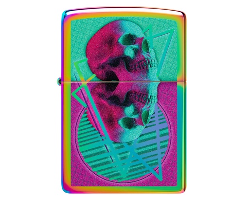 [60006889] Aansteker Zippo Skull Mirrored