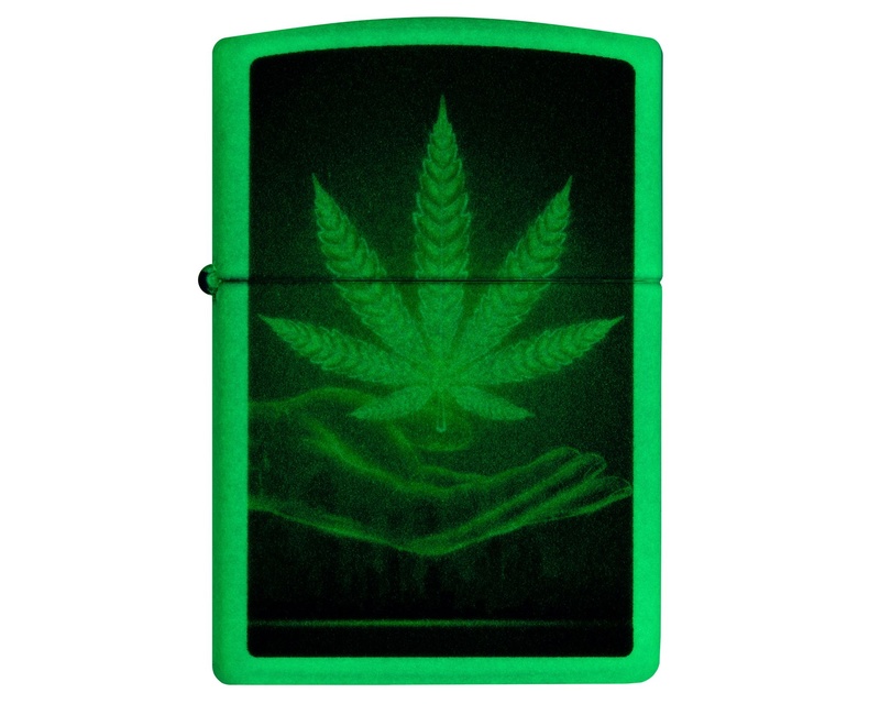 [60006900] Aansteker Zippo Cannabis 