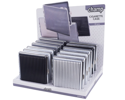 [40519062] Etui Cigarette Champ Plastique Striped 20pcs