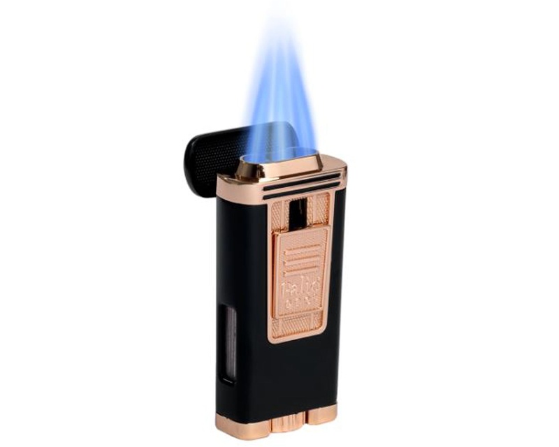 [PALCL3000BKRS] Briquet Palio Polaris Triple Jet Noir Rose Dore