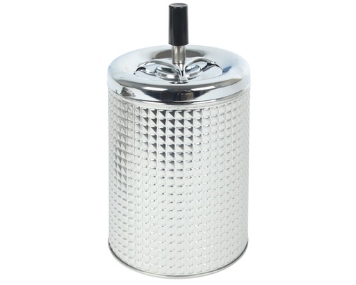 [224283] Ashtray Push Biggy Silver 11cm-20cm