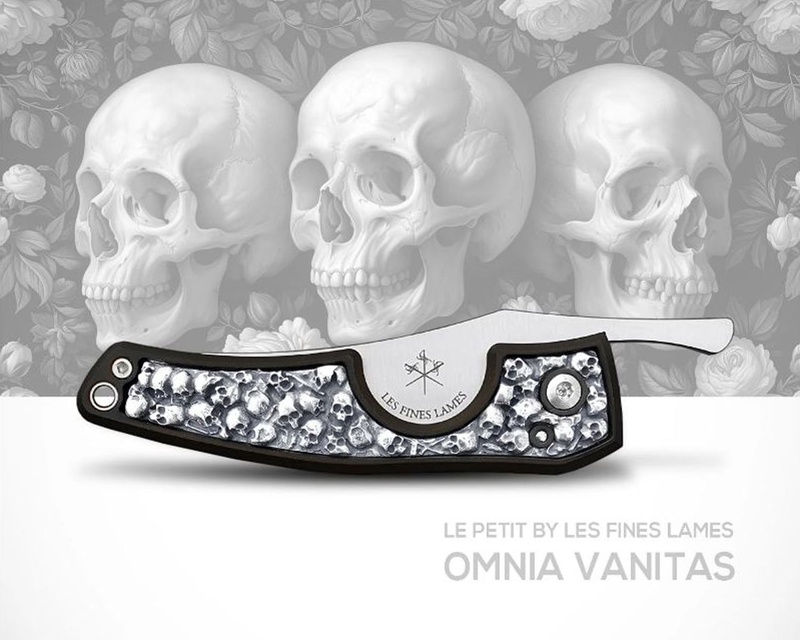 [CC0281006] LFL Cigar Knive Le Petit Memento Mori/Omnia Vanitas Silver