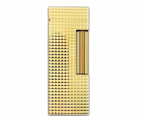 [DU25RRR5171710] Briquet Dunhill Rollagas Hobnail Gold Plated