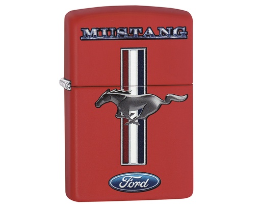 [60003580] Briquet Zippo Ford Mustang Rouge