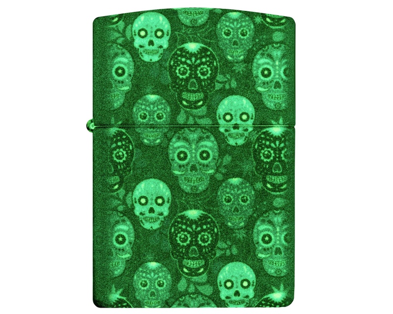 [60007107] Briquet Zippo Sugar Skull Design