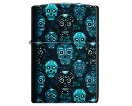 [60007107] Briquet Zippo Sugar Skull Design