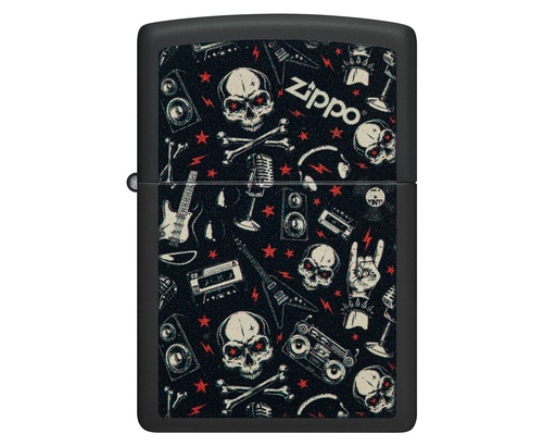 [60007008] Aansteker Zippo Grunt Pattern with Skulls