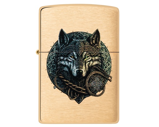 [60007003] Lighter Zippo Wolf Warrior Design