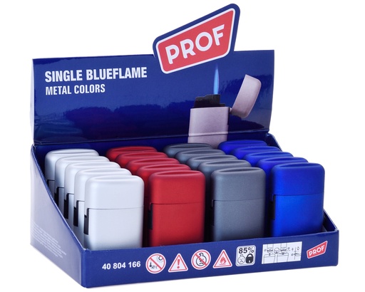 [40804166] Briquet Prof Met/Rub Single Blueflame