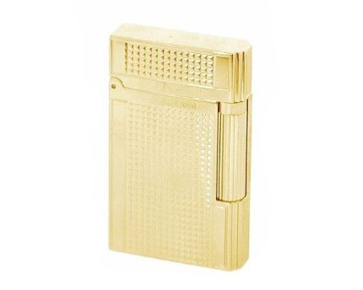 [W371D] Briquet Lubinski Celebration Pipe Gold Plated Diamonds