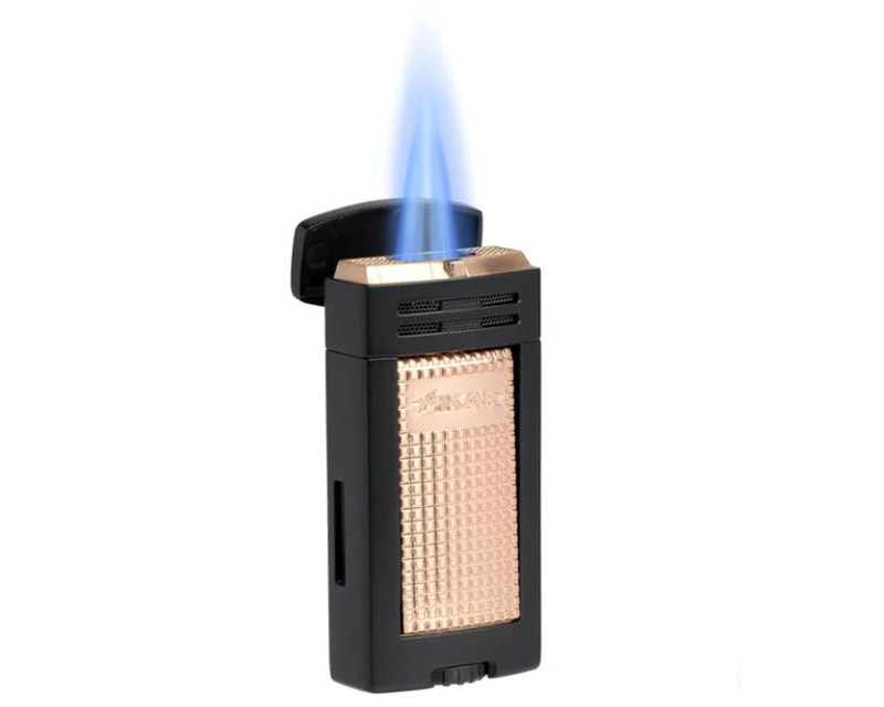 [607BKRS] Briquet Xikar Ion Double Jet Noir Rose