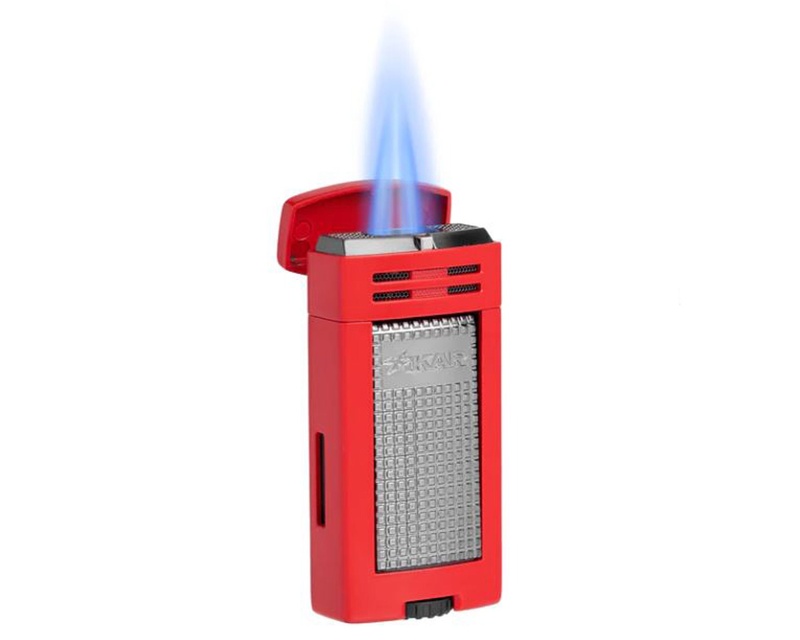 [607RD] Lighter Xikar Ion Double Jet Red