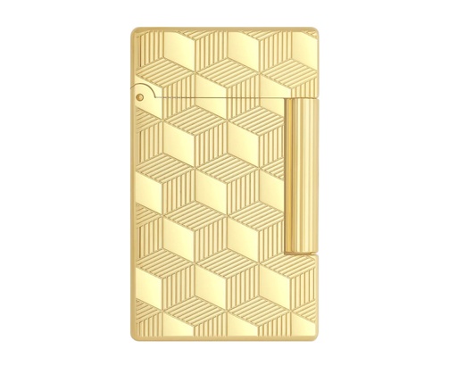 [020841] Briquet Dupont Initial Cube Y Gold