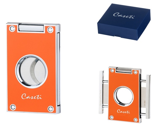 [CA5606] Coupe Cigare Caseti Paris 2 Couteaux Orange