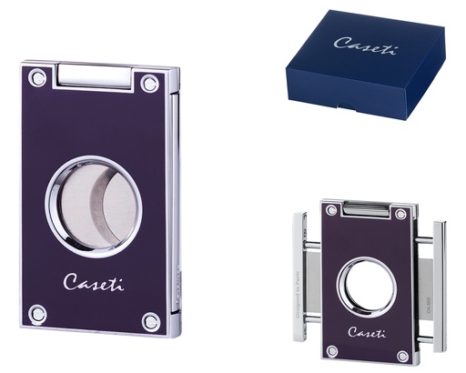 [CA56011] Cigar Cutter Caseti Paris 2 Blades Purple