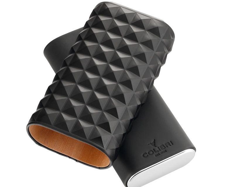 [LC250T1] Cigar Pouch Colibri Quasar 3 Black Chrome