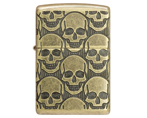 [60007234] Lighter Zippo Skulls Design