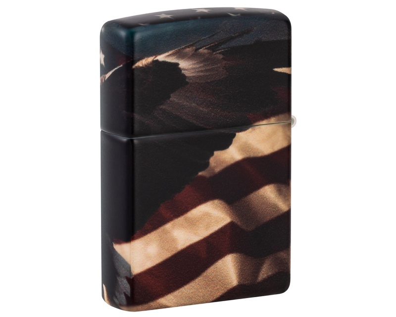 [60007289] Aansteker Zippo Eagle USA Flag Design