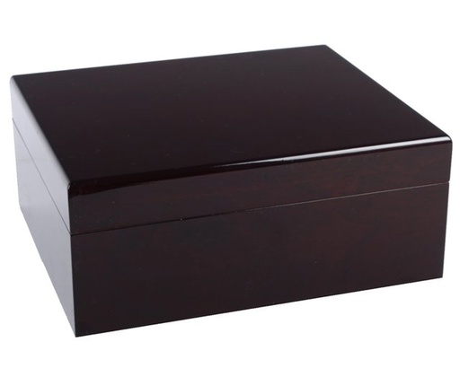 [09466] Humidor Dark Walnut - 25 Cigars