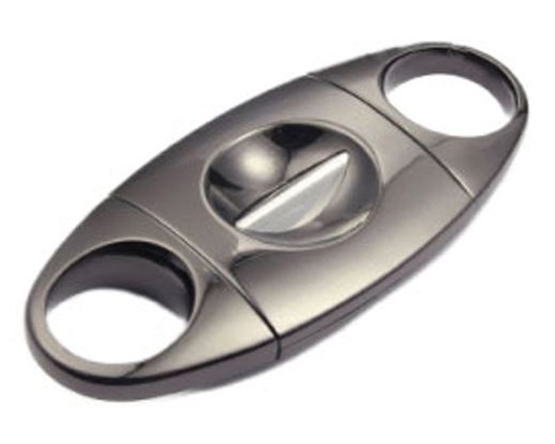 [CCV01M] Cigar Cutter Metal V-Cut Gunmetal