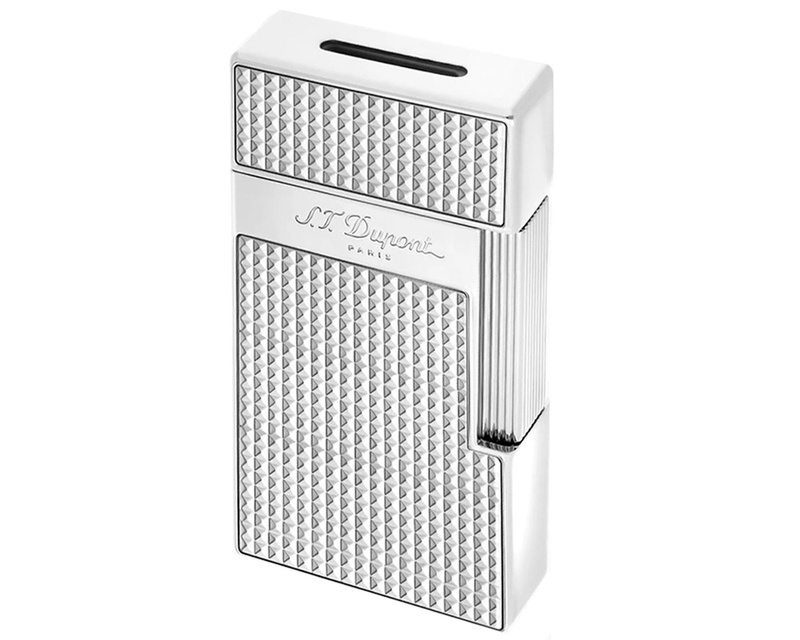 [025010] Briquet Dupont Biggy Pointe de Diamant Chrome