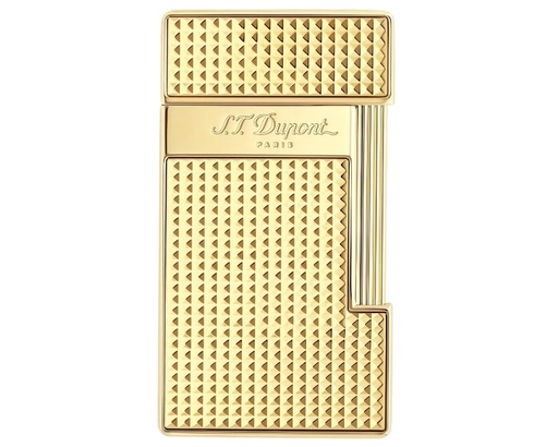 [028119] Briquet Dupont Slimmy Pointe de Diamant Dore