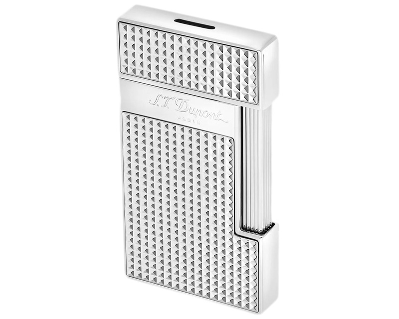 [028120] Briquet Dupont Slimmy Pointe de Diamant Chrome