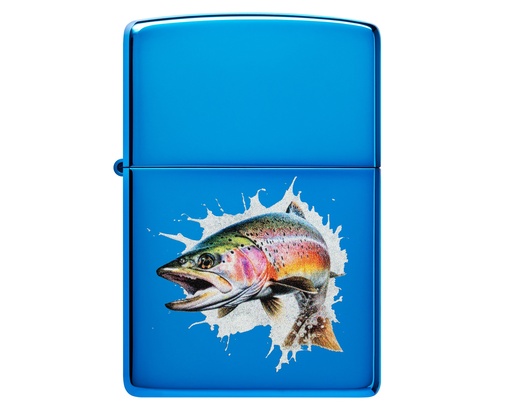 [60007370] Ligther Zippo Jumping Fish Design